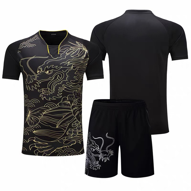 เสื้อเทเบิลเทนนิสลายมังกรจีนสำ - Table Tennis Zhang Jike บทวิจารณ์และราคา